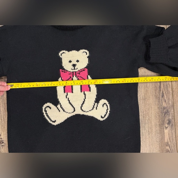 Vintage Edward Chapman 100%Wool Sweater with Teddy Bear Design - Made in England - Picture 9 of 9